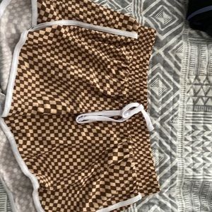 Checkered Lounge Shorts